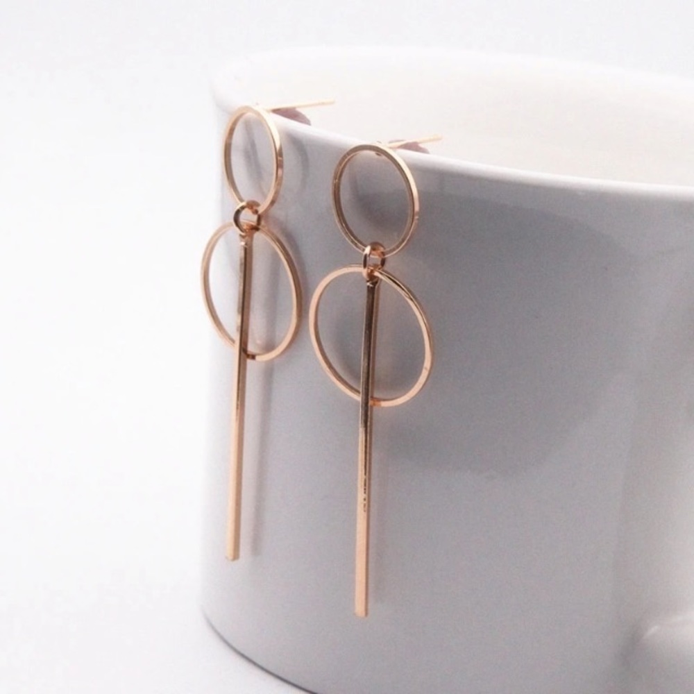NEW!💙💎MINIMALIST BARS! MODERN HOOPS!💎💙GOLDEN! - Picture 4 of 8